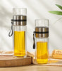 Double Layer Borosilicate Glass Tea Bottle with Tea Strainer