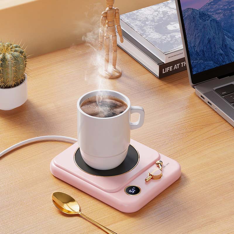 Electric Coffee Mug Warmer – Smart Desk Beverage Heating Pad with Digital Display