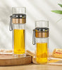 Double Layer Borosilicate Glass Tea Bottle with Tea Strainer