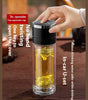 Double Layer Borosilicate Glass Tea Bottle with Tea Strainer