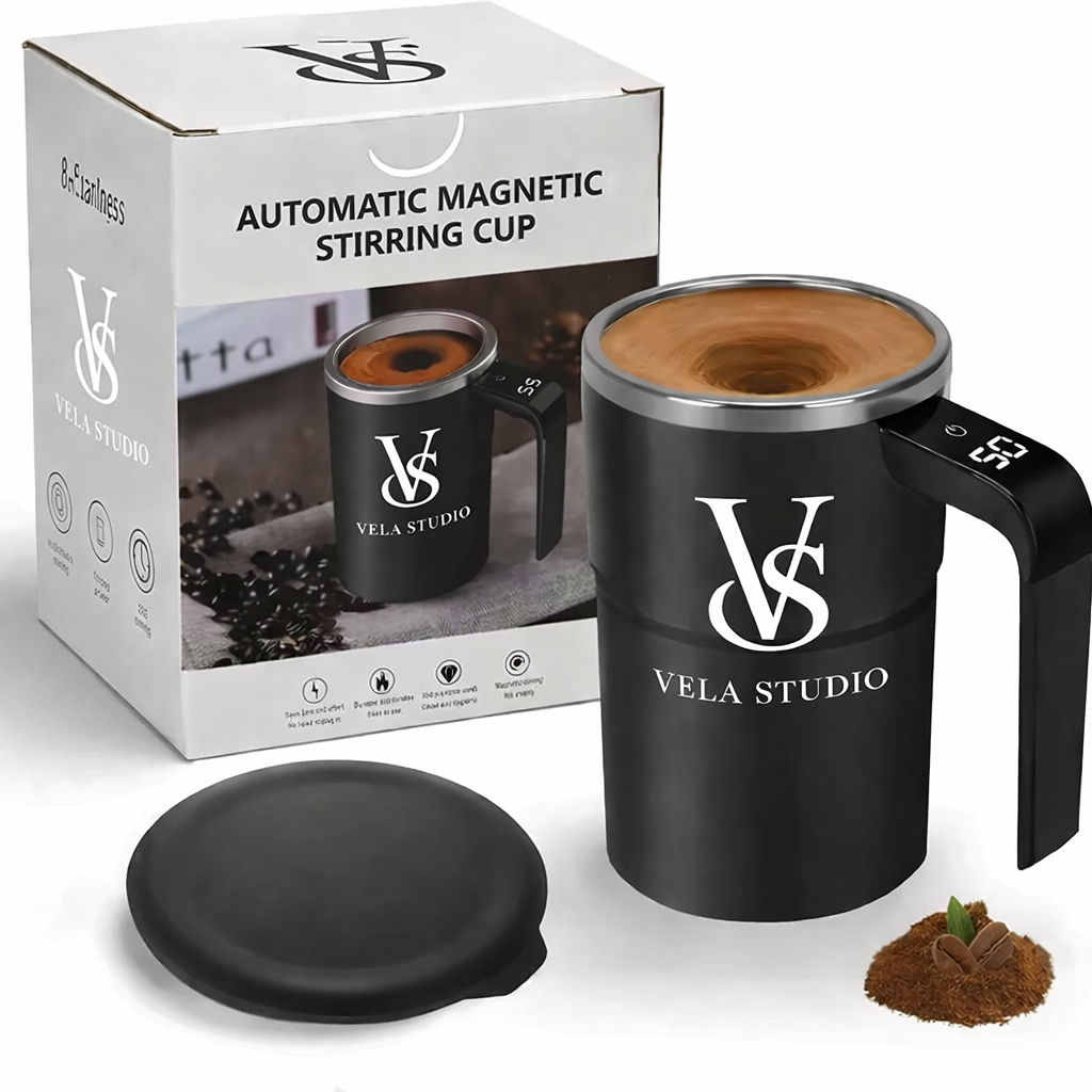 Smart Temperature-Measuring Magnetic Automatic Stirring Cup
