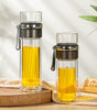 Double Layer Borosilicate Glass Tea Bottle with Tea Strainer